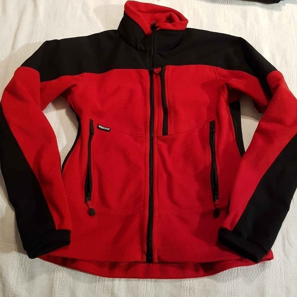 Women's Red and Black Jacket